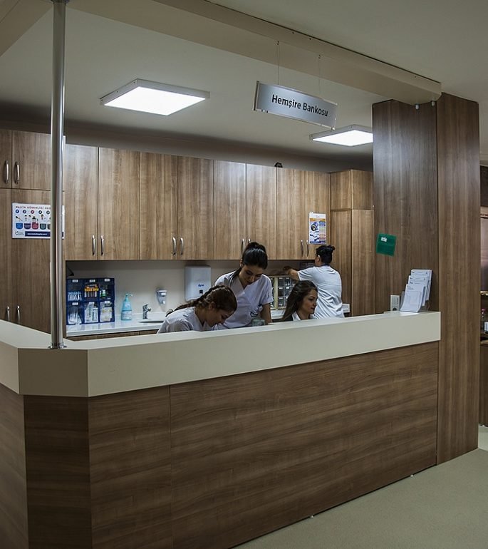 Nurses' station at Istanbul Hospital