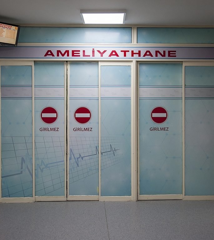 Operating theatre entrance at Istanbul Hospital