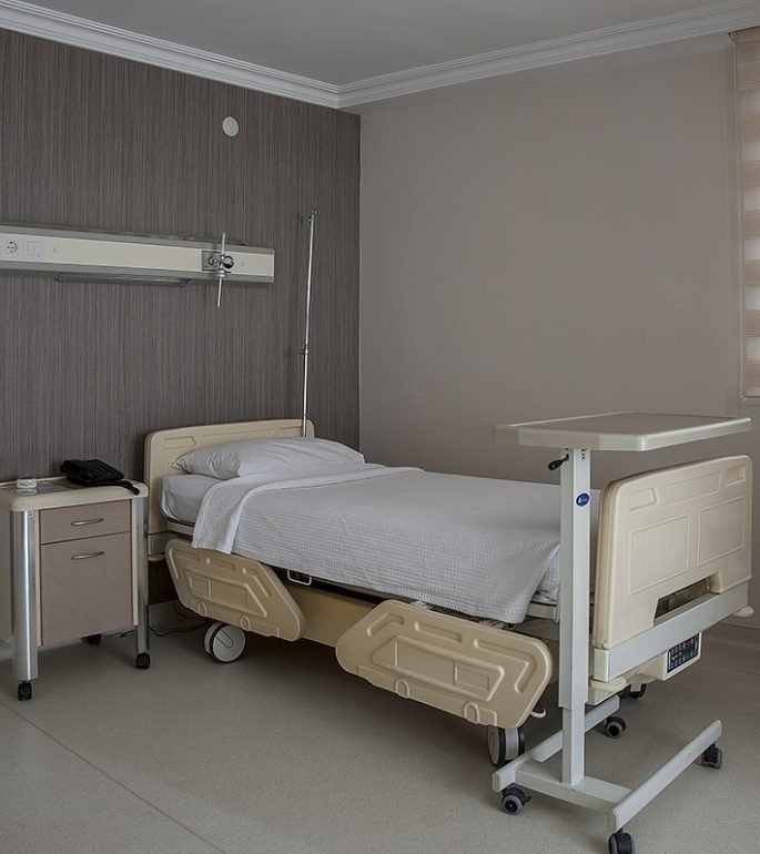 Patient room at Istanbul Hospital
